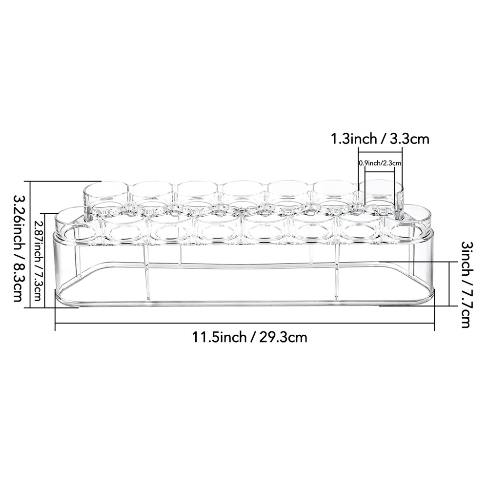 Clear Storage Rack Storage Container Organizer for Bottles & Blending Tools
