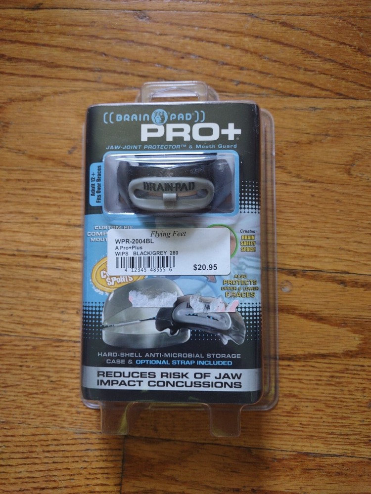 Brain Pad Pro+ Mouthguard - Black/Gray
