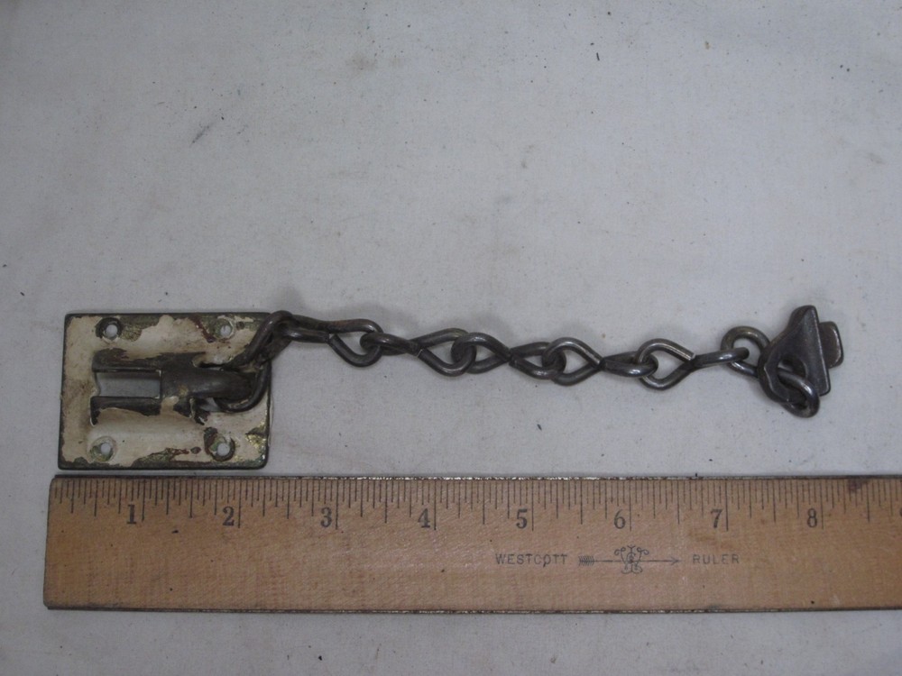 incomplete vintage door chain lock security single part *PLEASE NOTE