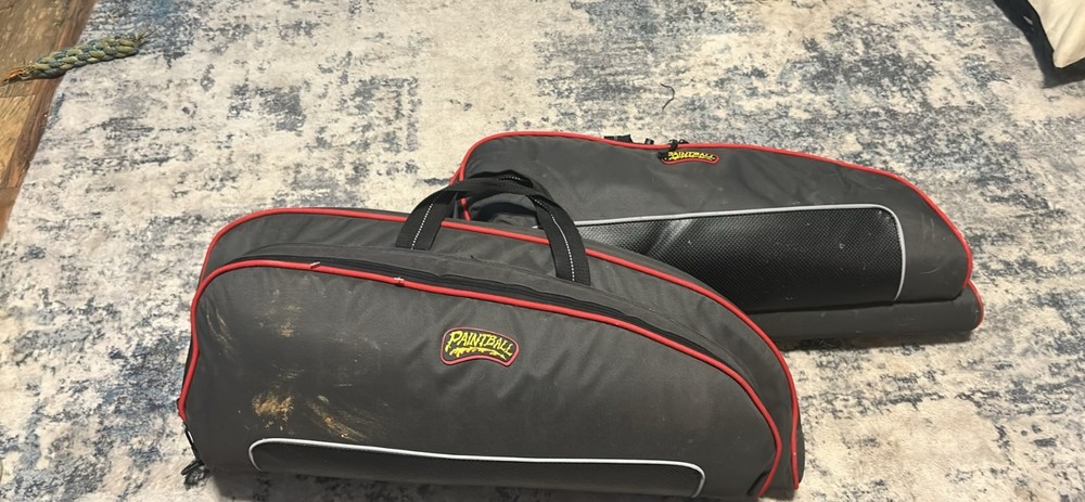 paintball guns and pods