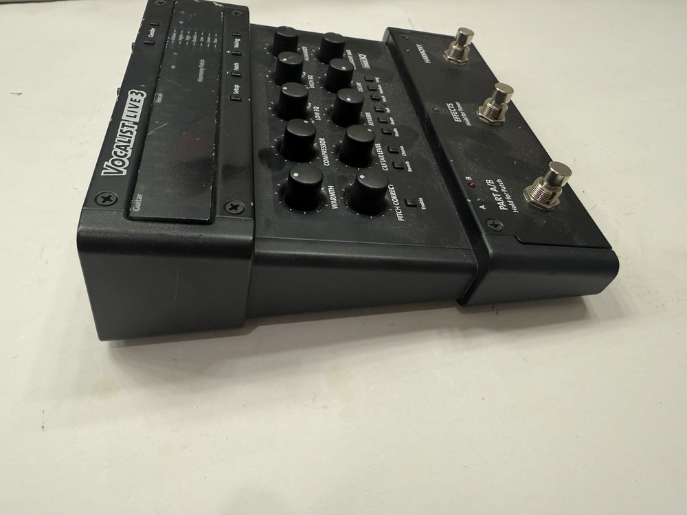 Digitech Vocalist Live 3 Vocal Multi Effects Processor Pedal + Power Supply