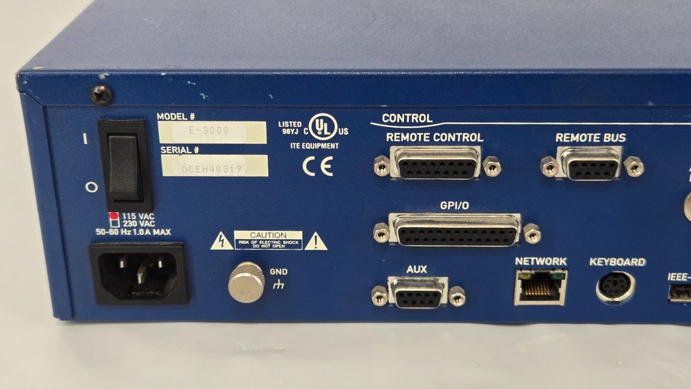 360 Systems Ethernet Audio System Digicart/E Model: E-3000