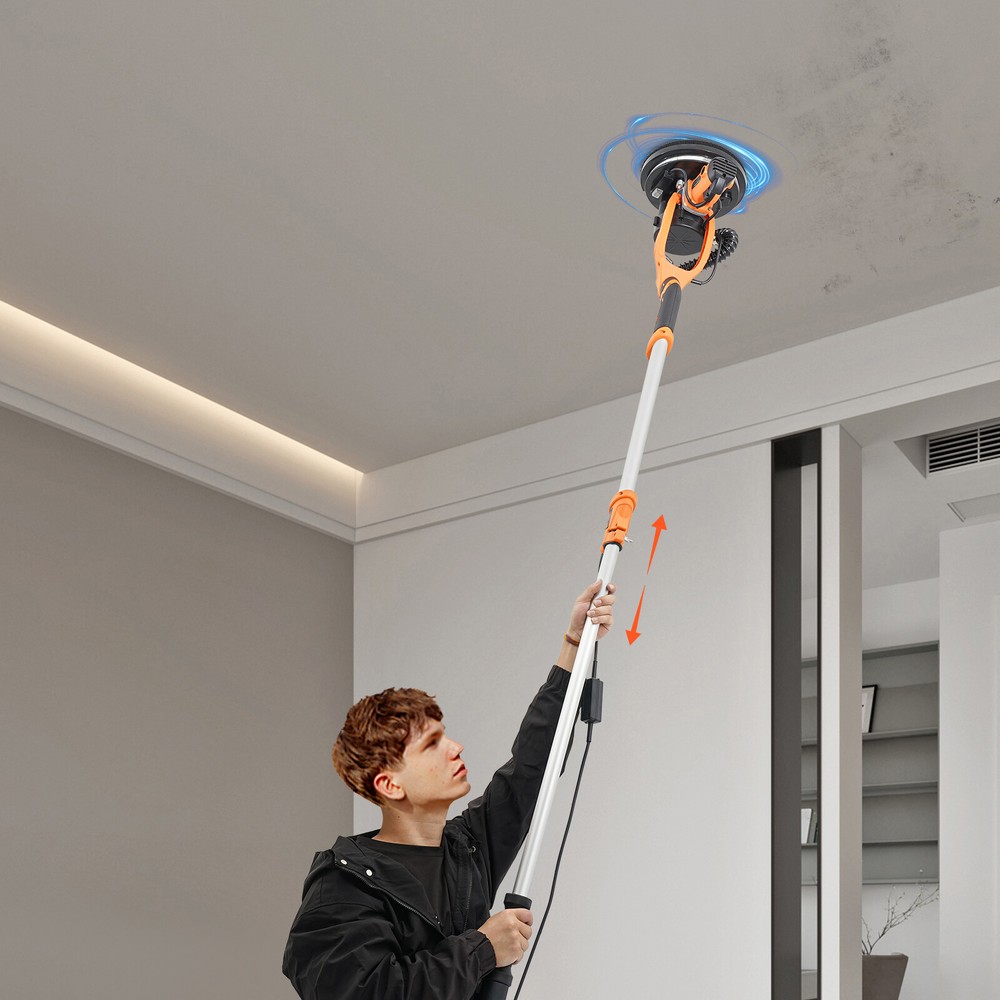 Electric Ceiling Wall Sander Variable Speed Dustless Drywall Sanding Machine