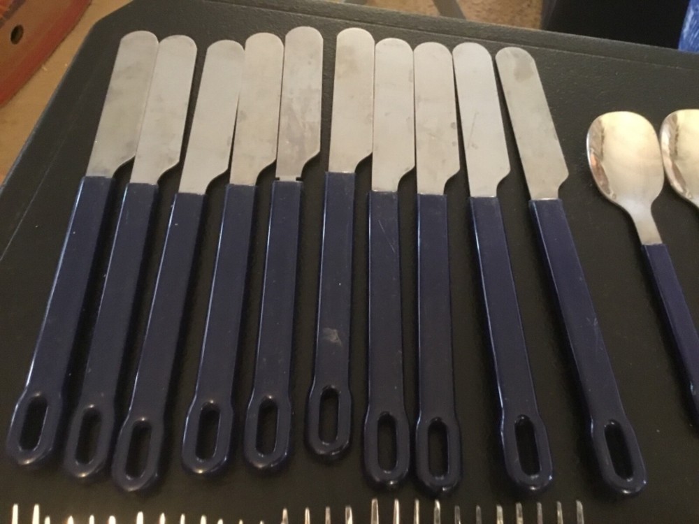 Flatware Mixed Lot of Blue Handled Ones