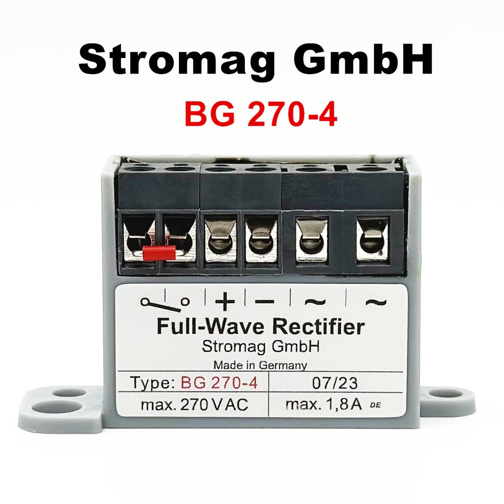 Stromag GmbH Type: BG 270-4 max.270VAC 1,8A Full-Wave rectifier module