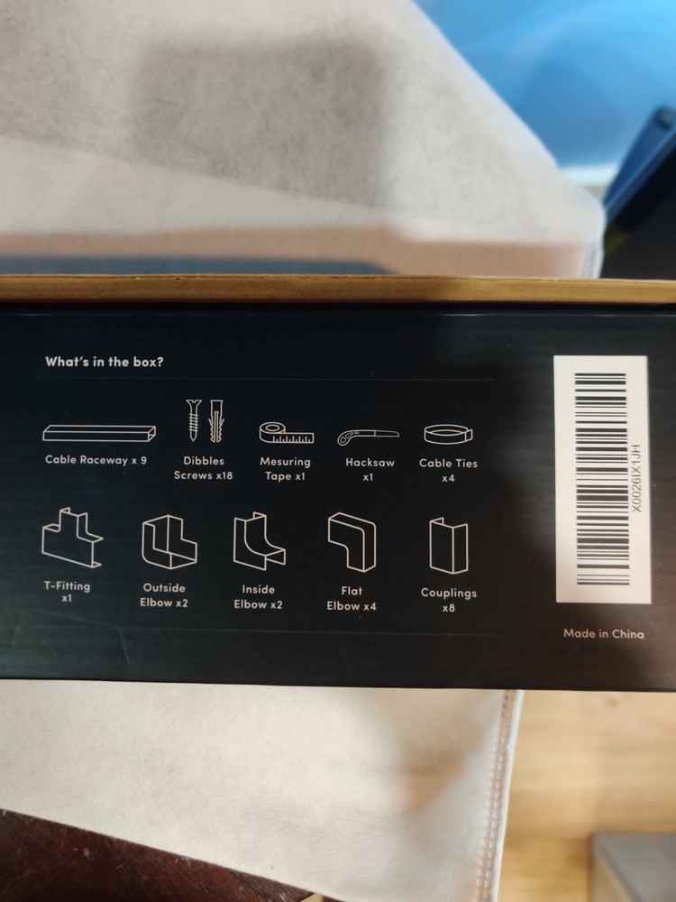 Eveo Cable Concealer Cable Management Kit