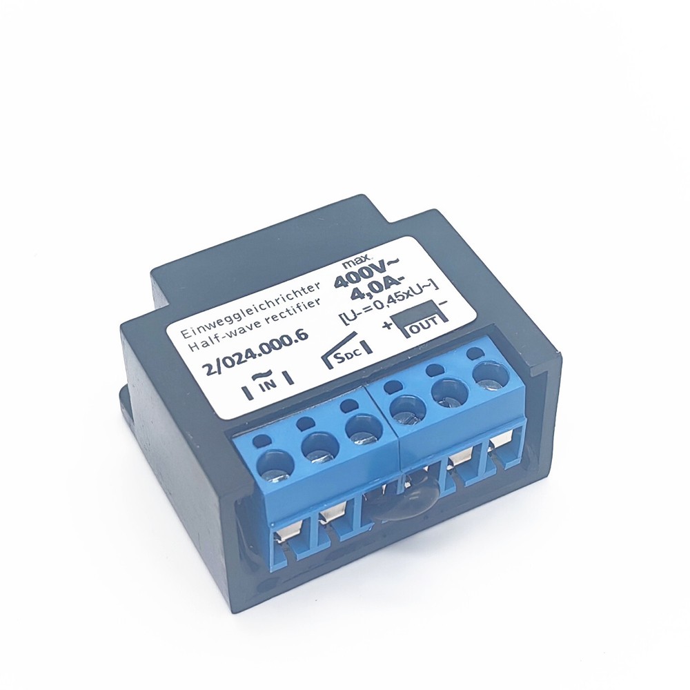 2/024.000.6 Einweggleichrichter Half-wave rectifier max.400V 4.0A