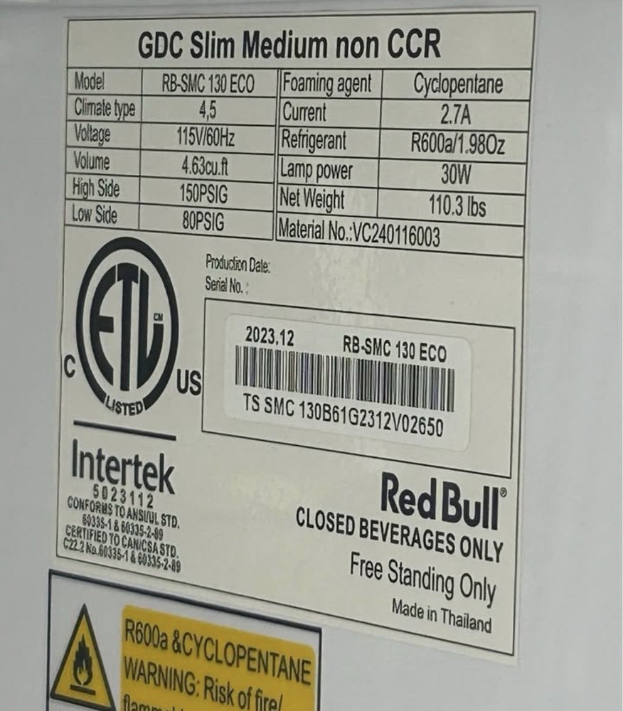 Red Bull Medium Fridge