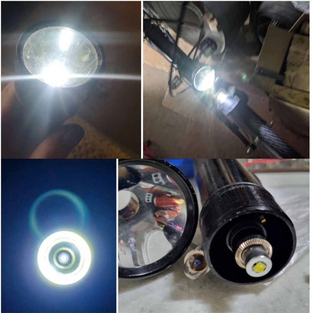 2x P13.5S LED Bulb 3W 6-24V For Maglite C D Cell Flashlight Replacement Light