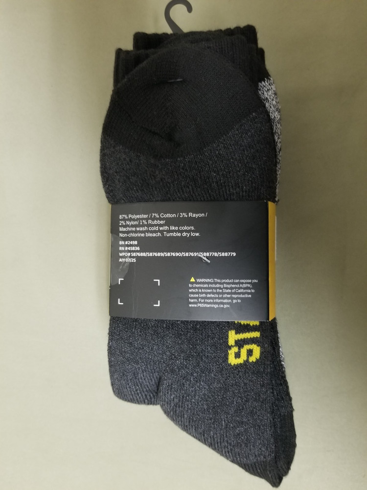 New Stanley Mens 4 Pack Cushion Boot Socks.
