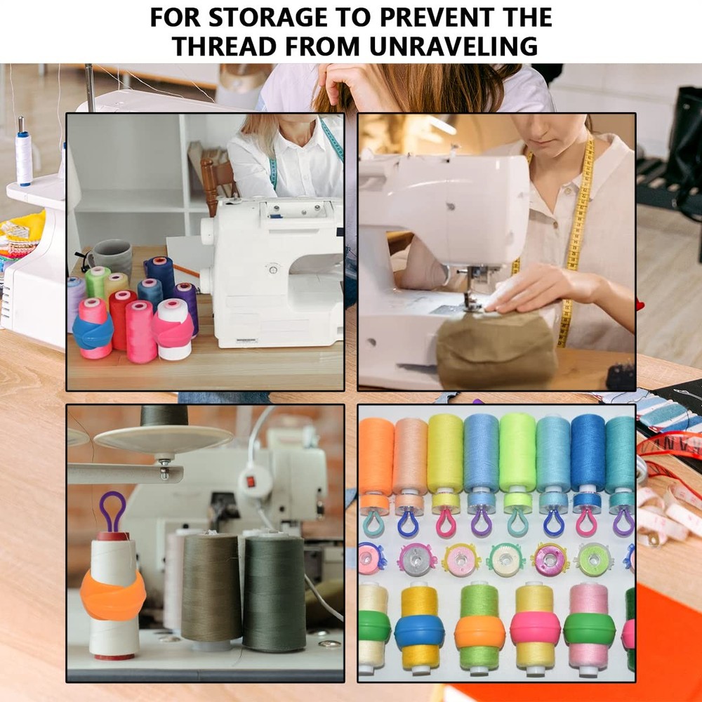 142Pcs Bobbin Thread Buddies Set Sewing Thread Spool Organizer Including 70Pc...