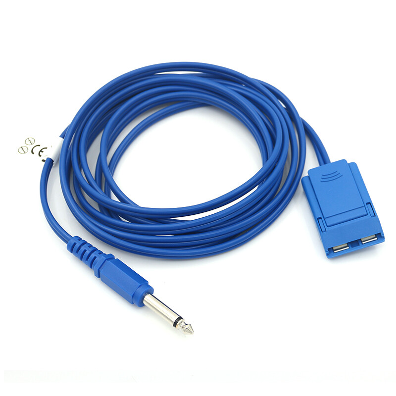 5PC Single Pole Negative Plate Connection Cable 6.3mm Fits Medical Device Cable