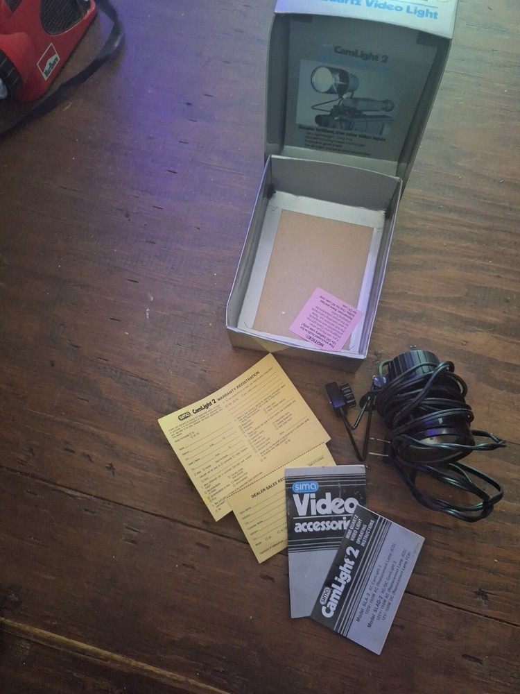 Vintage Sima CamLight 2 Mini Quartz Video Camera