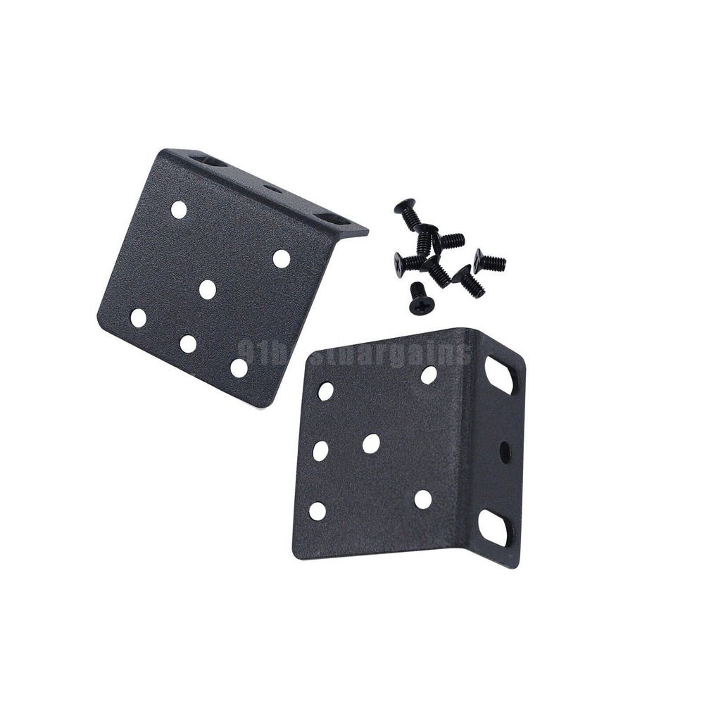 1Pair Rack Mount kit ACS-2811RM-19 bracket for Cisco 2811 Black