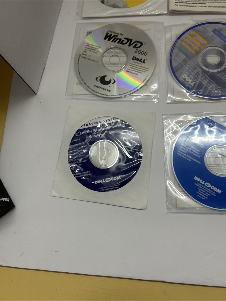Vintage Dell Computer Software Discs Lot Of 8
