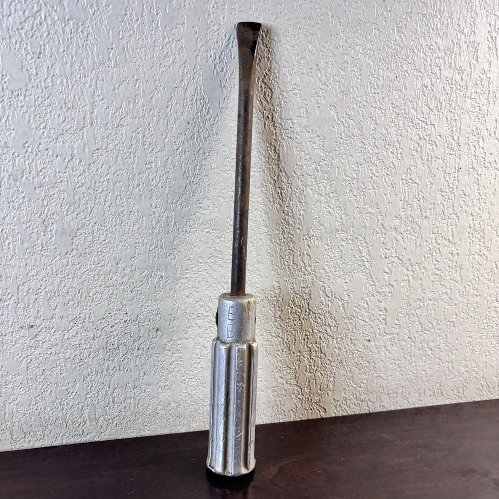 Vintage Flathead Screwdriver W Metal Handle