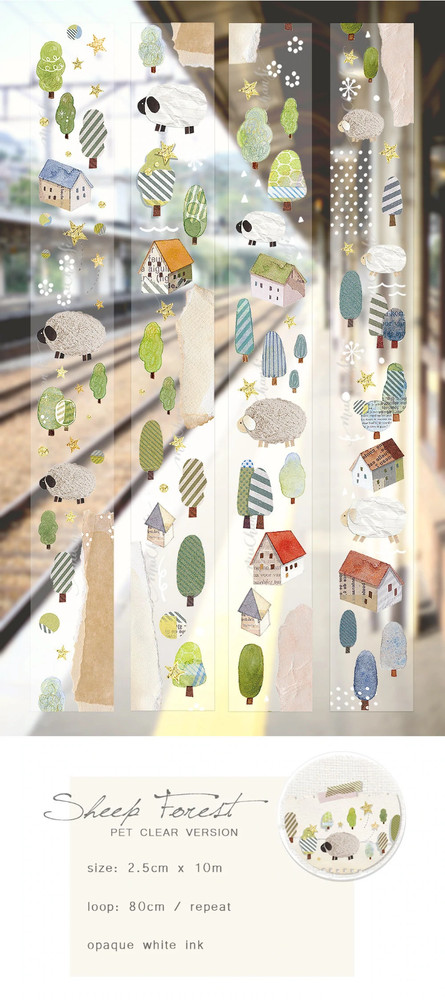 Sheep Forest PET Tape SAMPLE LOOP