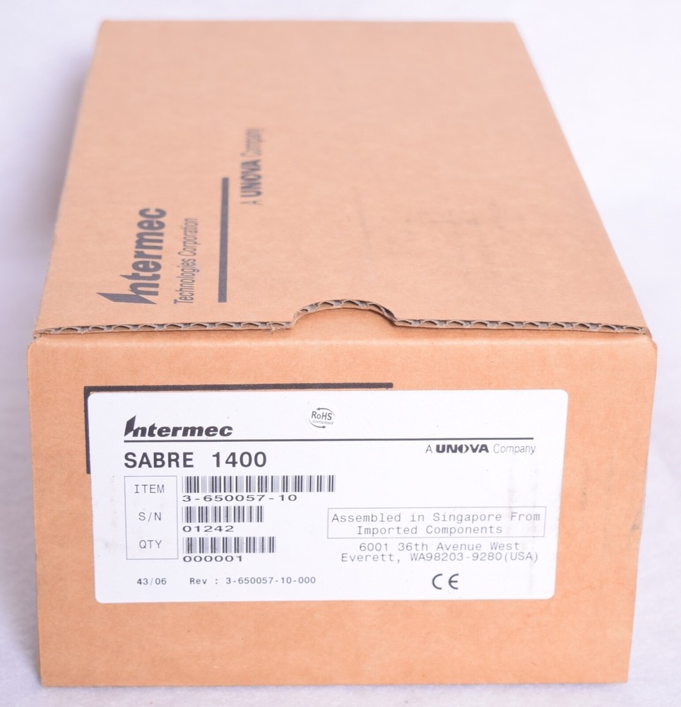Intermec Sabre 1400 Barcode Laser Scanner 3-650057-10
