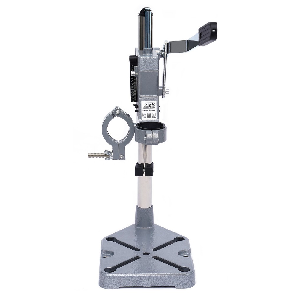 Portable Bench Clamp Drill Press Stand Adjustable Drilling Pedestal Holder Tool