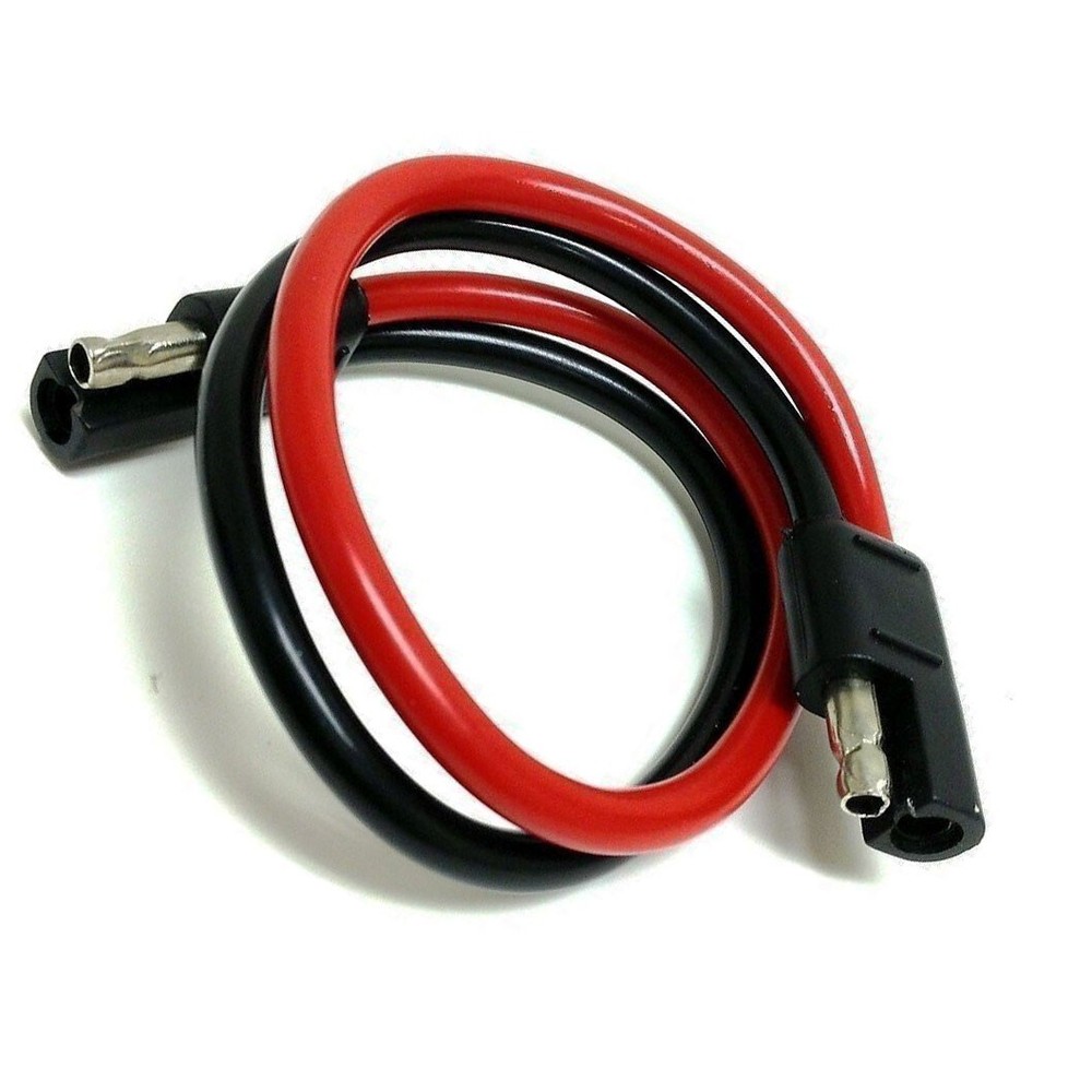 8 Gauge 12" Quick Disconnect Polarized Inline Power Cable Wire Harness Install
