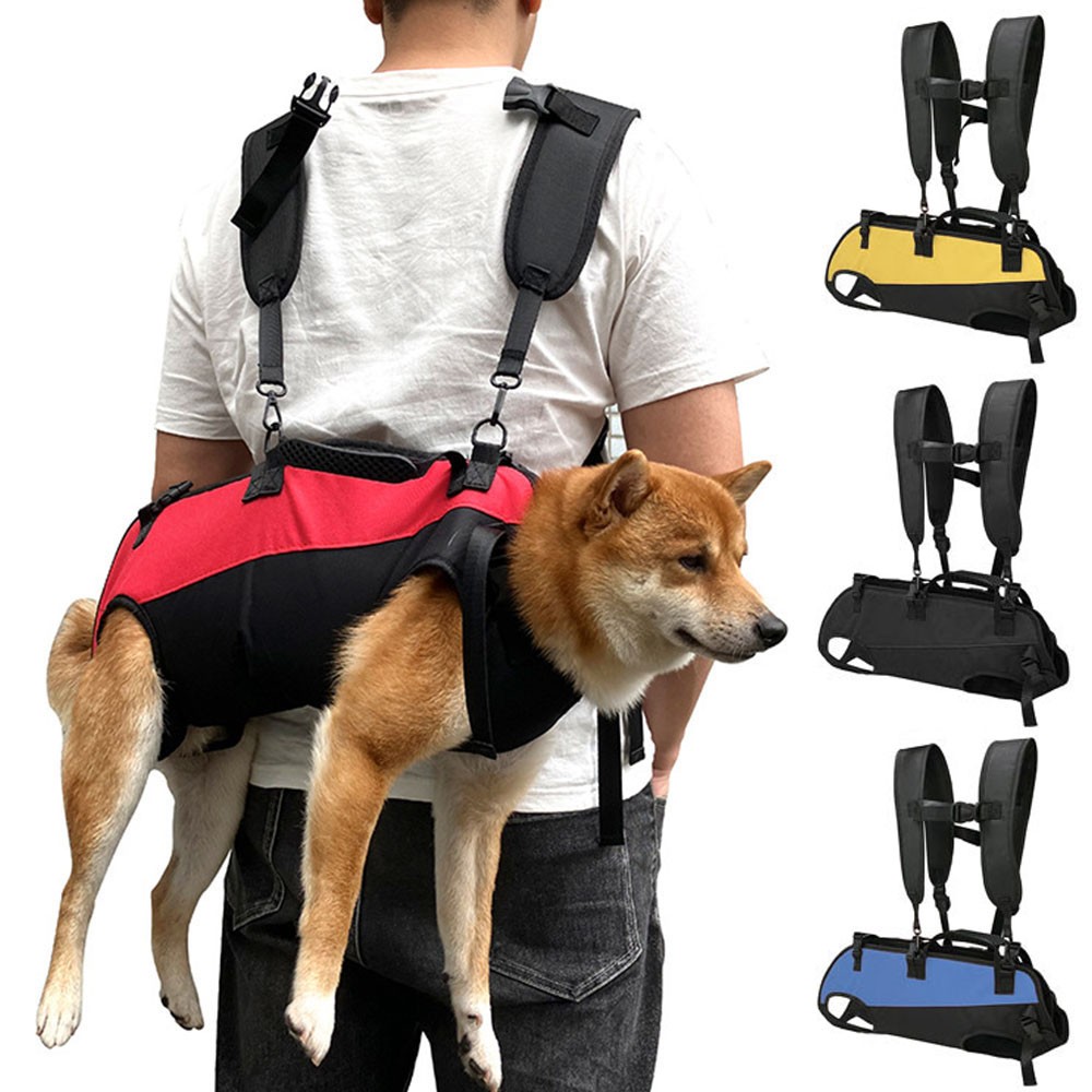 Dog Carrier Backpack Pet Double Shoulder Horizontal Hugging Backpack Durable ▪