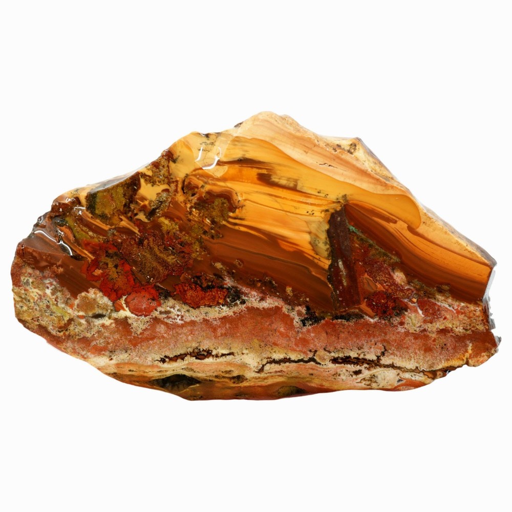 Rim Jasper Slab - Classic Pattern with Moss Agate