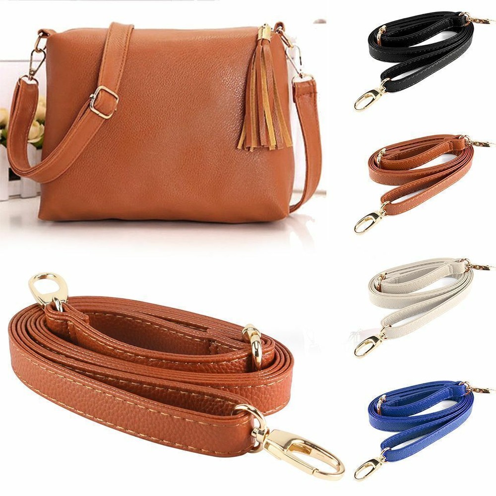 Adjustable Leather Shoulder Bag Belt Strap Crossbody Replacement Handbag Handle