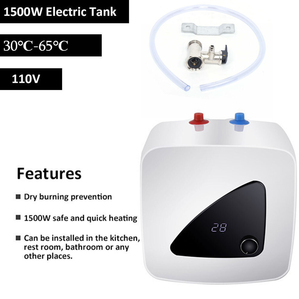 1500W Electric Water Heater Instant Hot Water Heater Under Sink For Kitchen 110V