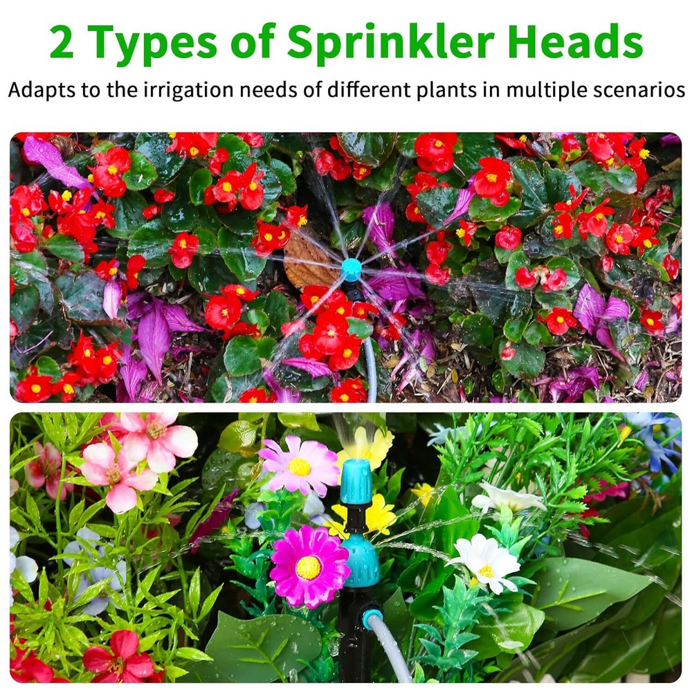 Quick Connect Irrigation System Kit DIY Water Saving Drip Irrigation System