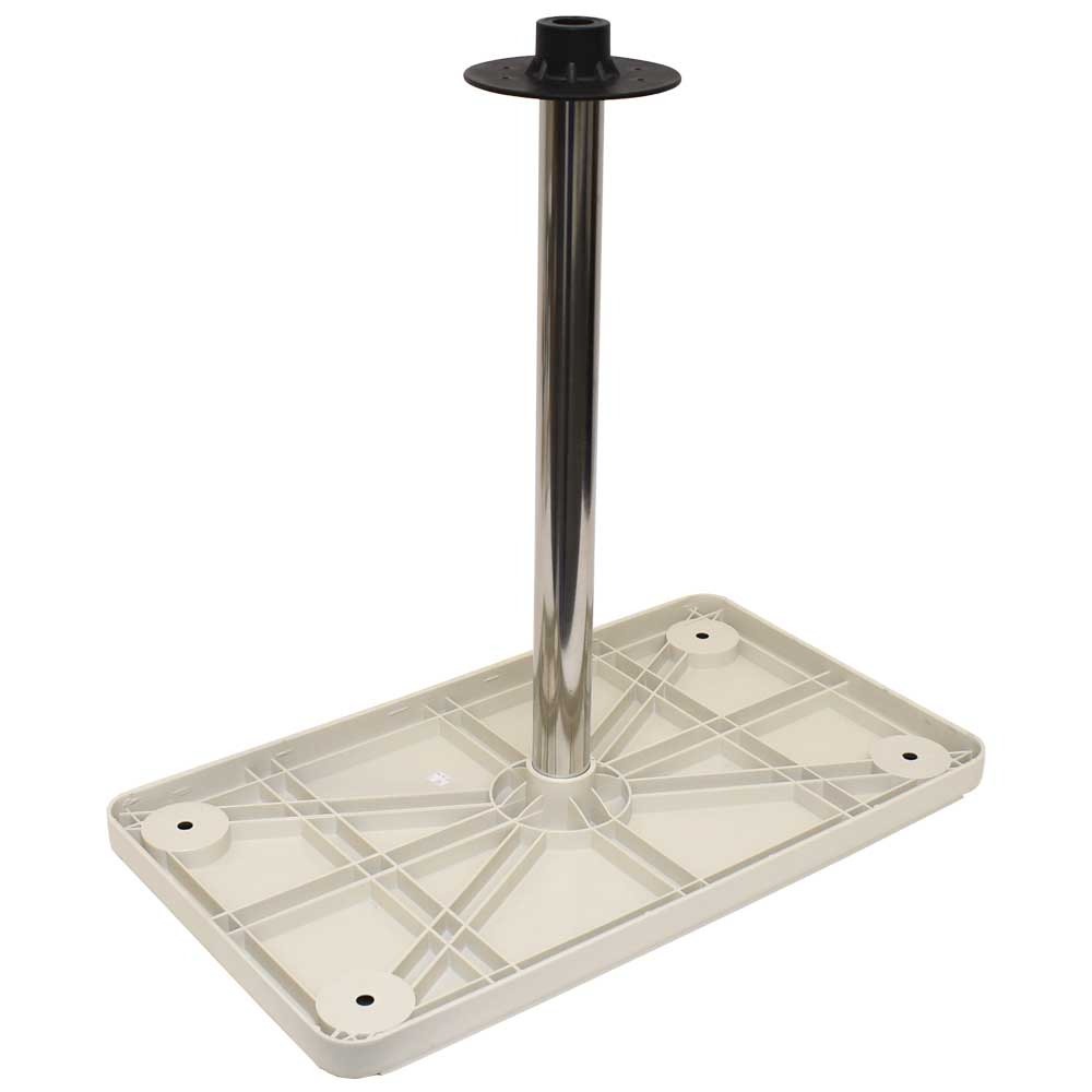 Detmar Boat Flush Mount Table Kit 12-1107C | Rectangular Off White