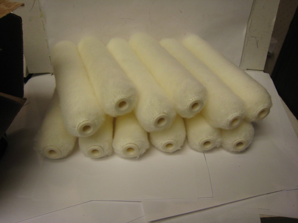 12 Pcs 6 Inch Paint Rollers  6 Roller Kit, 12 Pack White