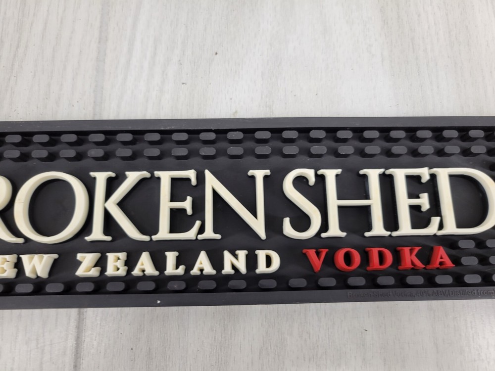 Broken Shed Vodka Rubber Bar Mat 23" x 3.5"