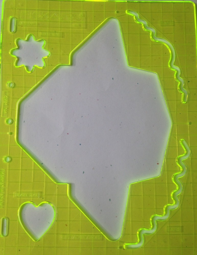 Fiskars Shape Template & Scoring Guide set - Envelope-1 - 4870 - NEW