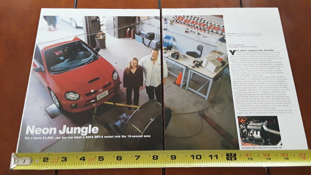 2004 DODGE SRT-4  - 2.4 TURBO -  ORIGINAL  2004 ARTICLE