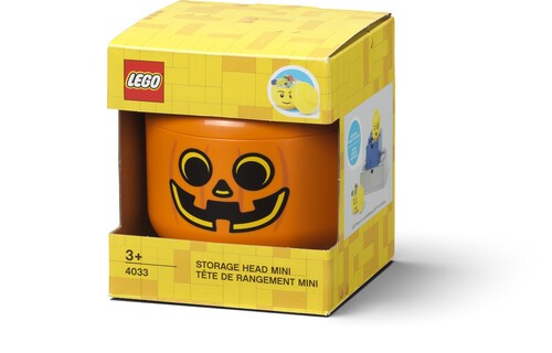 LEGO Mini Stackable Storage Head, Pumpkin [New Toy] Brick