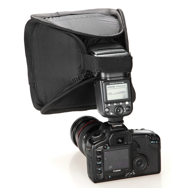 23cm 9in Mini Portable Foldable Softbox Diffuser For Speedlight Speedlite Flash