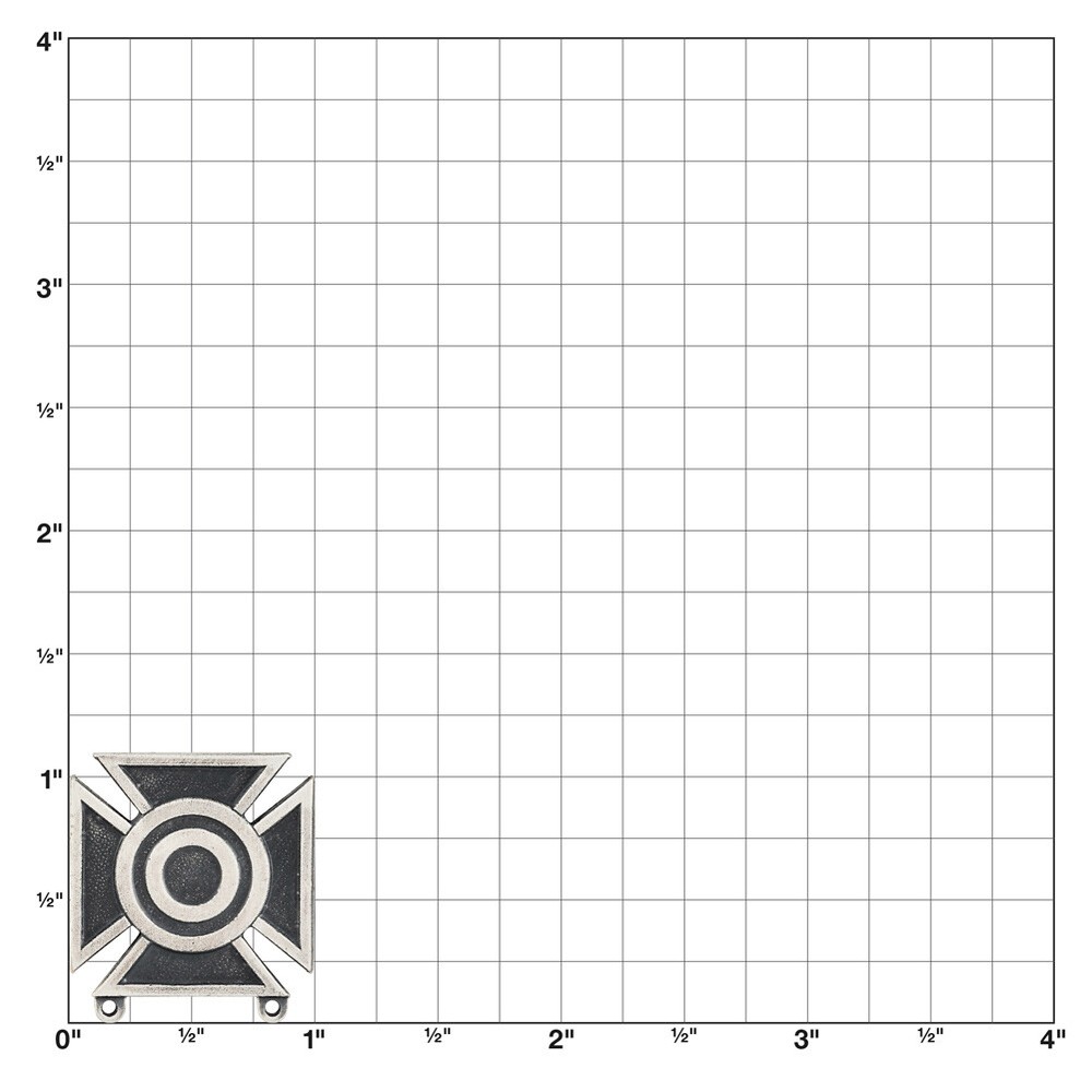 Army Sharpshooter Weapons Qualification Badge Silver Oxidized