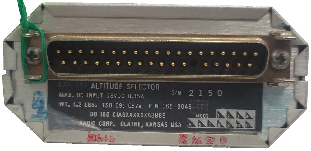 KING KAS297 Altitude Selector