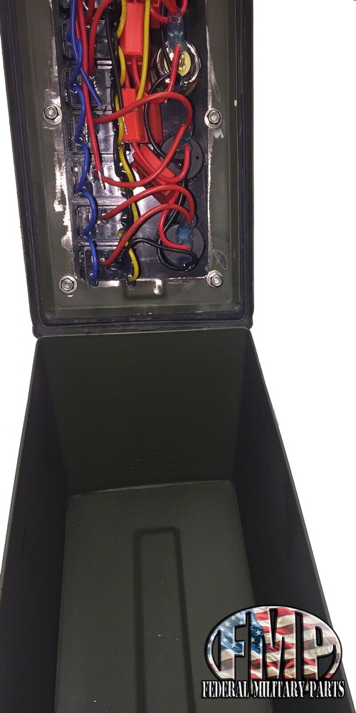 MILITARY HUMVEE CUP HOLDER / CENTER CONSOLE (B) SIDE CONTROL PANEL M998 AMMO CAN