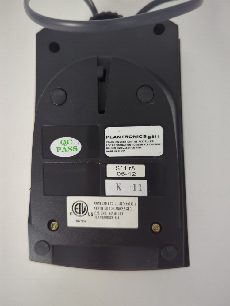 PLANTRONICS TELEPHONE HEADSET SYSTEM S11