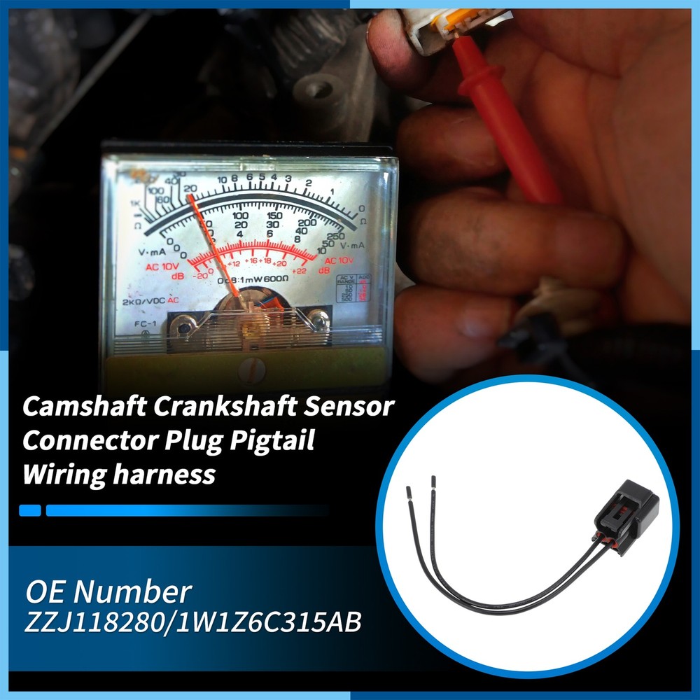 2Pcs Camshaft Position Sensor Connector Plug harness for Ford