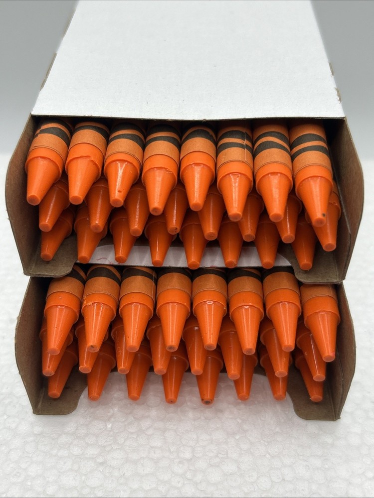 (48) Crayola Crayons (neon carrot) BULK