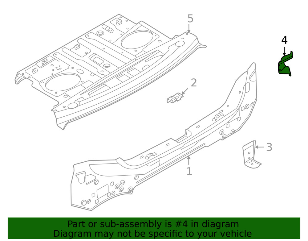 Genuine Nissan Blind Spot Detection System Warning Sensor Bracket K88A4-6LBMA