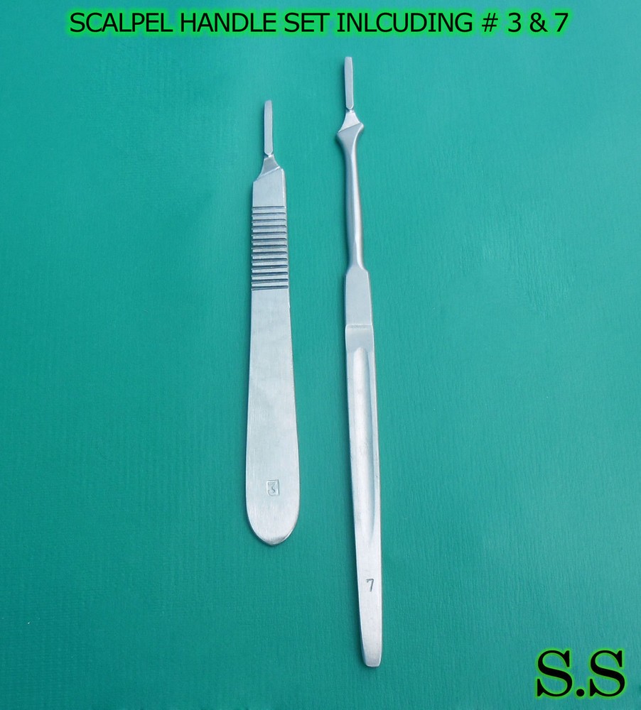 SCALPEL HANDLE SET INLCUDING # 3 & 7