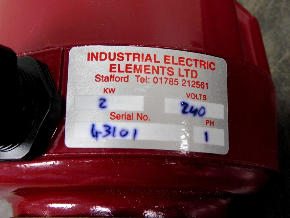 Industrial Electric Elements LTD - IEE Immersion Heater 2KW 240V 1PH 2" NPT