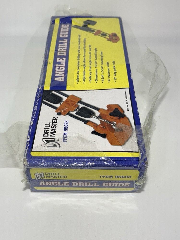 Drill Master Angle Drill Guide Adjustable Portable – New Open Box