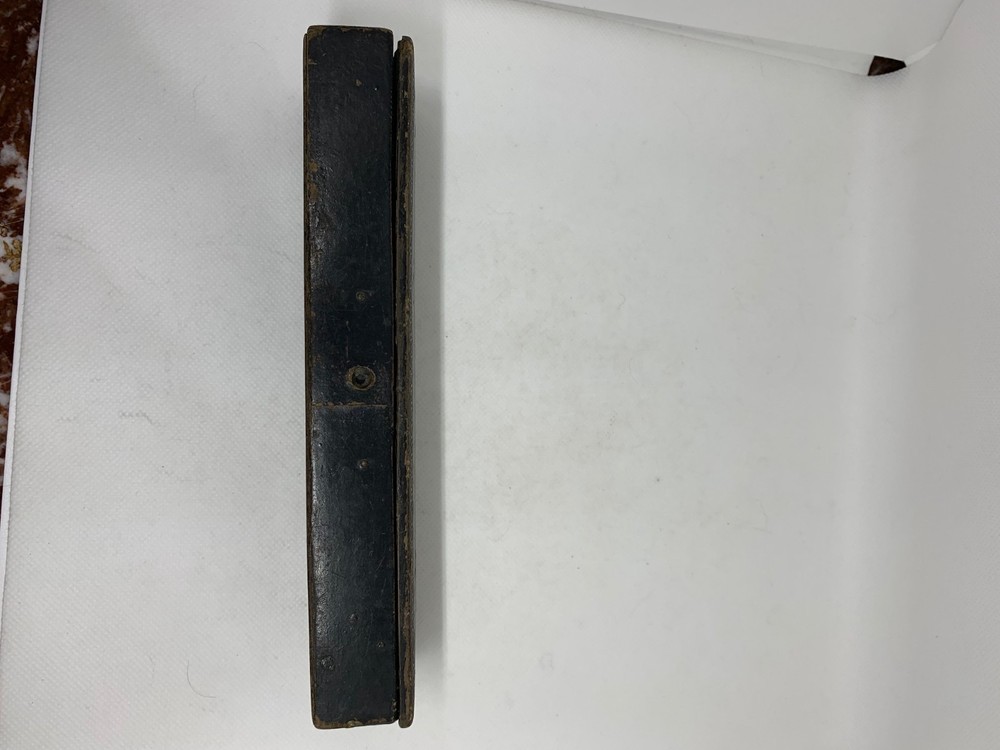 Antique Wood Pencil Box/case 3 Compartment with Latch