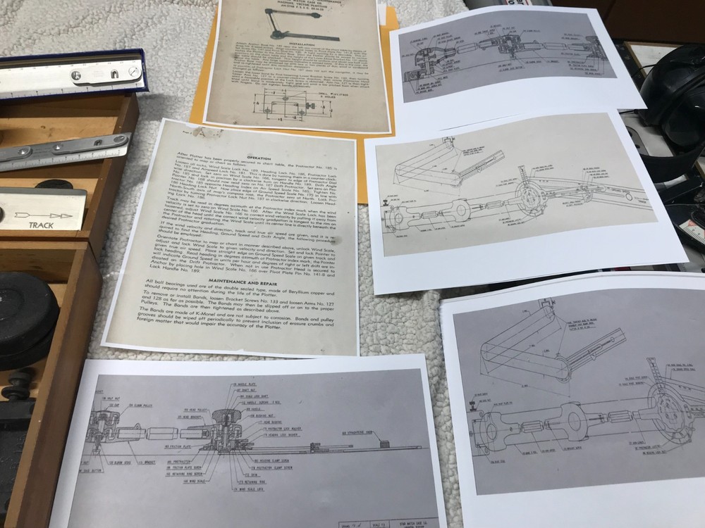 Vintage WW II Era Aviation Vector Plotting Machine From 1940’s Nice condition