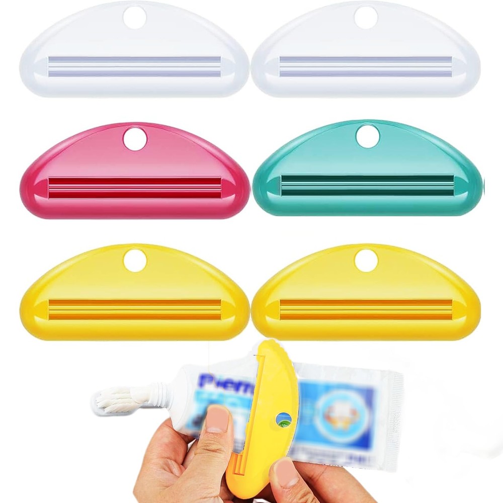 Toothpaste Squeezer,6Pcs Tube Squeezer Colorful