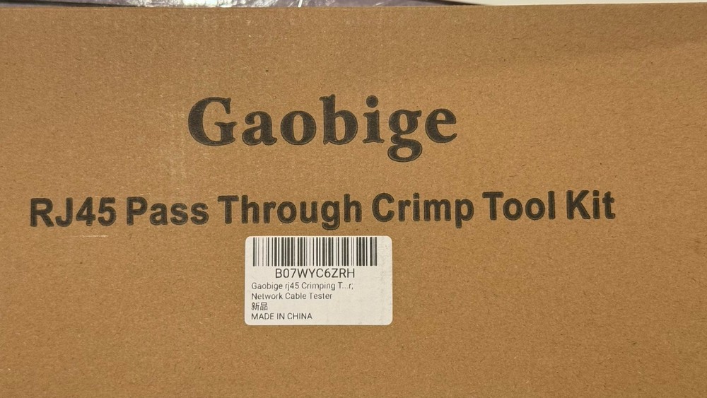 Gaobige RJ45 Pass Through Crimp Tool Kit